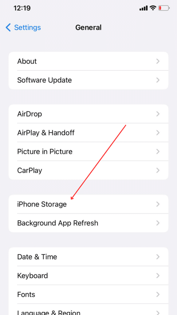 iPhone storage what is other